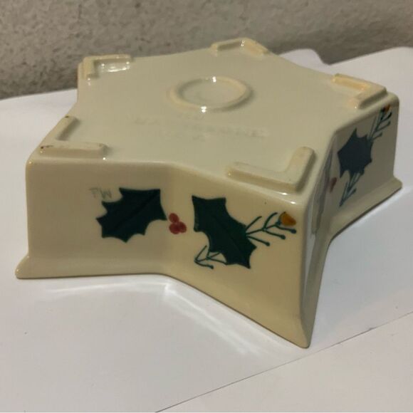 Hartstone Pottery Gingerbread Men Star Shape Candy Dish Christmas G20 - Picture 5 of 6